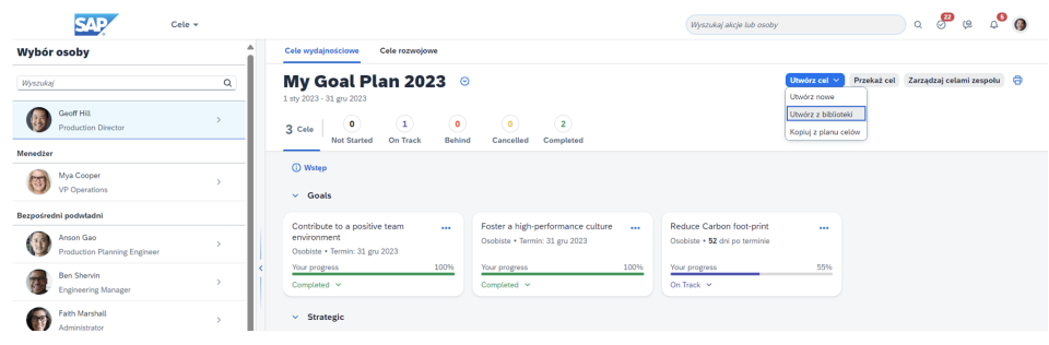 Wyznaczanie celów SMART w SAP SuccessFactors Performance & Goals