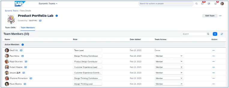 SAP SuccessFactors Dynamic Teams 