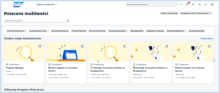  Opportunity Marketplace w SAP SuccessFactors: Odkrywanie Nowych Ścieżek Kariery i Efektywne Zarządzanie Talentami.